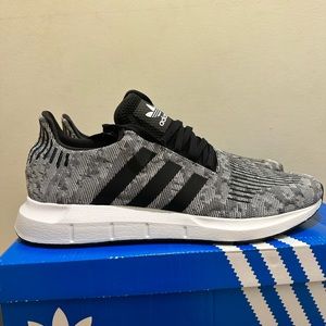 NIB Adidas Swift Run OG Men's Sizes Gray Black White Shoes OREO $90 EE4442